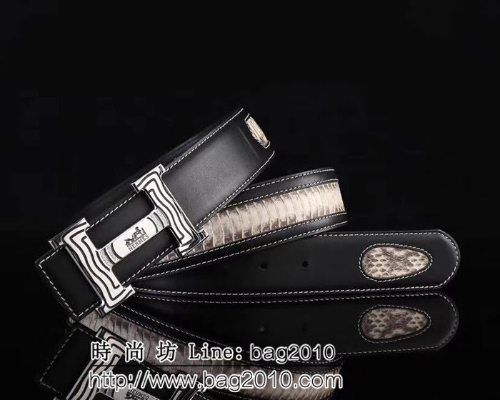 愛馬仕HERMES 精品五金扣頭 專櫃特色logo 2020新品 高端男士皮帶 HHG1861